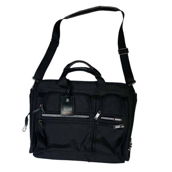 TUMI Black Nylon Gen 4.2 Organizer Portfolio Briefcase - Picture 10 of 16